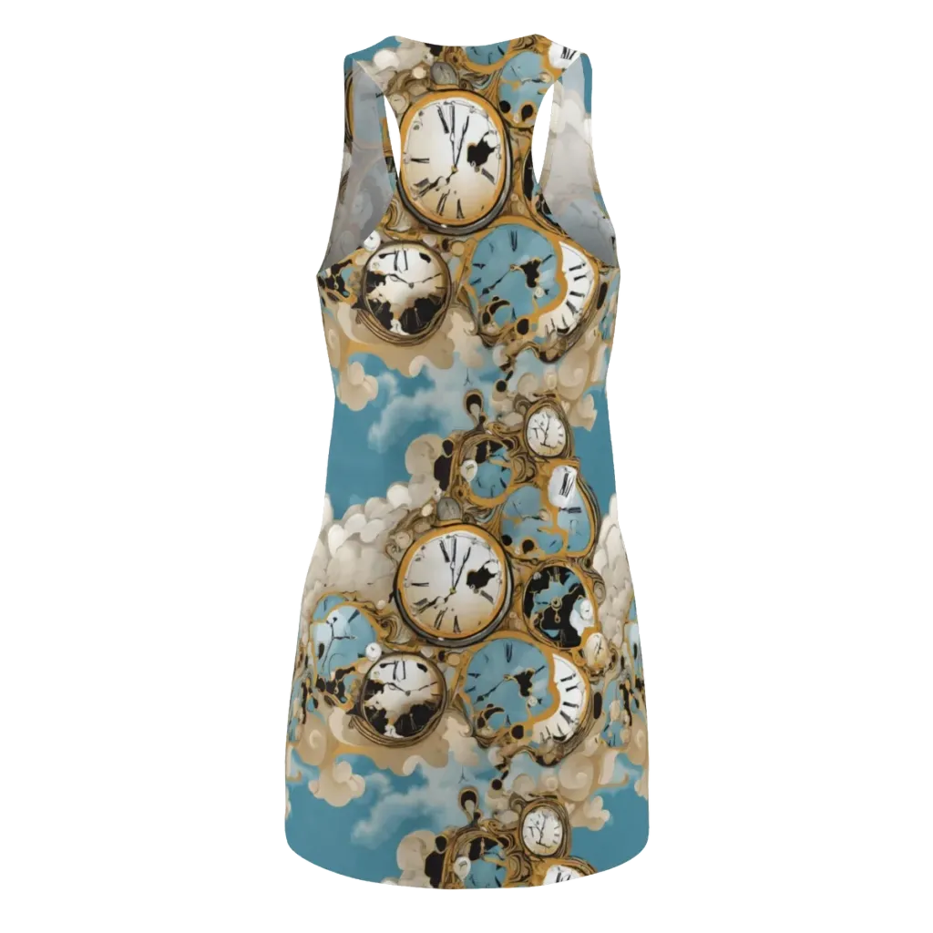 Chronos in the Clouds on Racerback Dress — Back