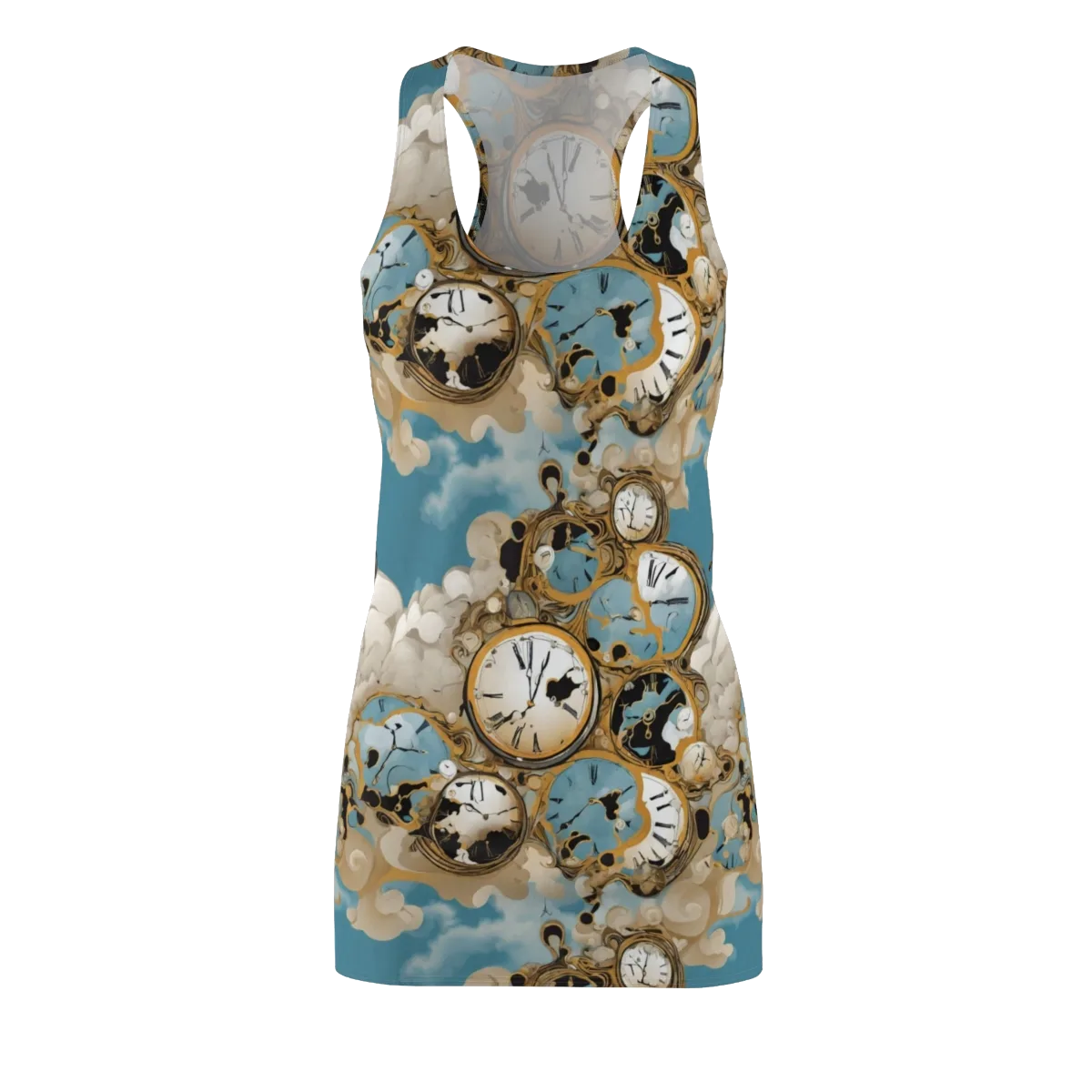 Chronos in the Clouds on Racerback Dress — Front