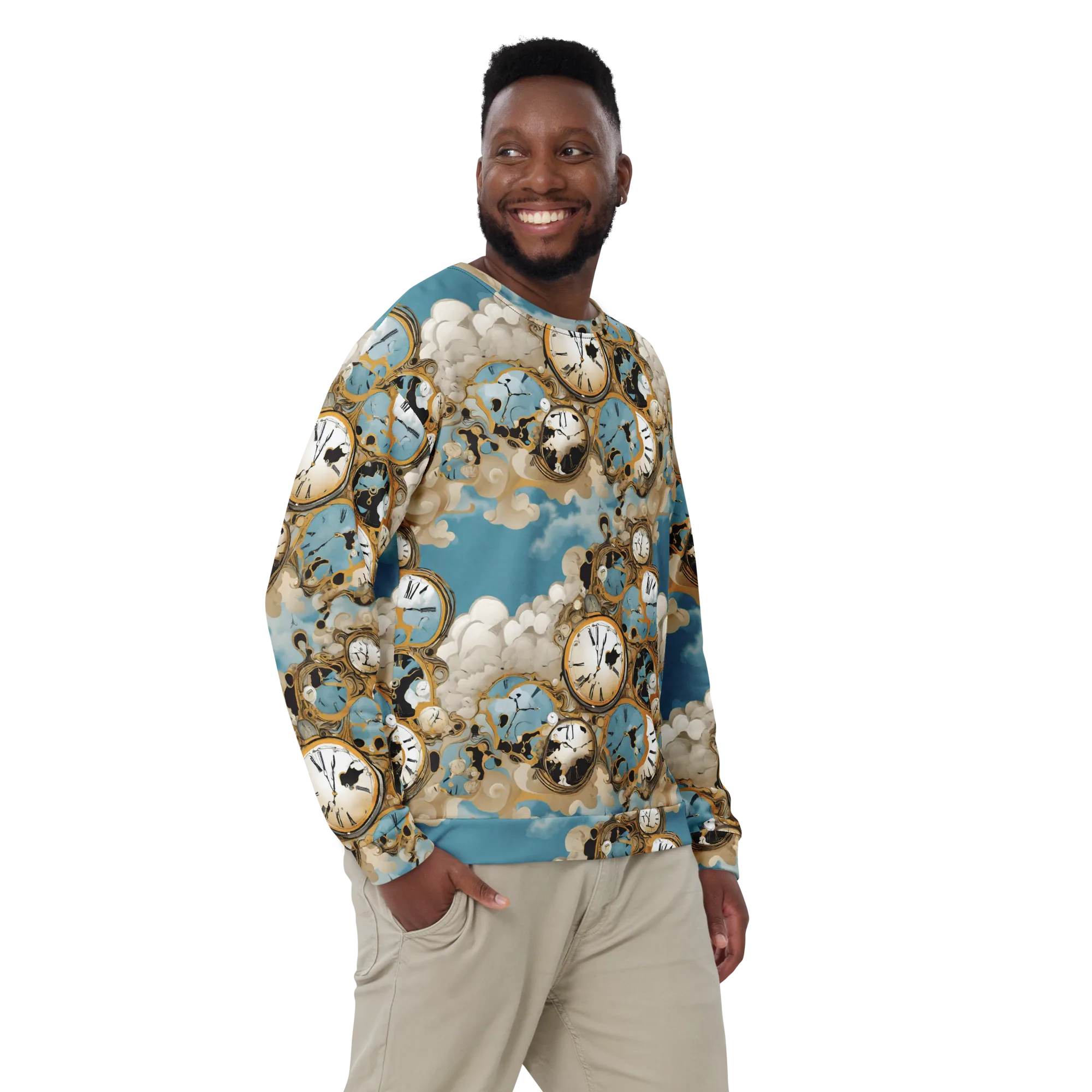 Chronos in the Clouds on Sweatshirt — Front
