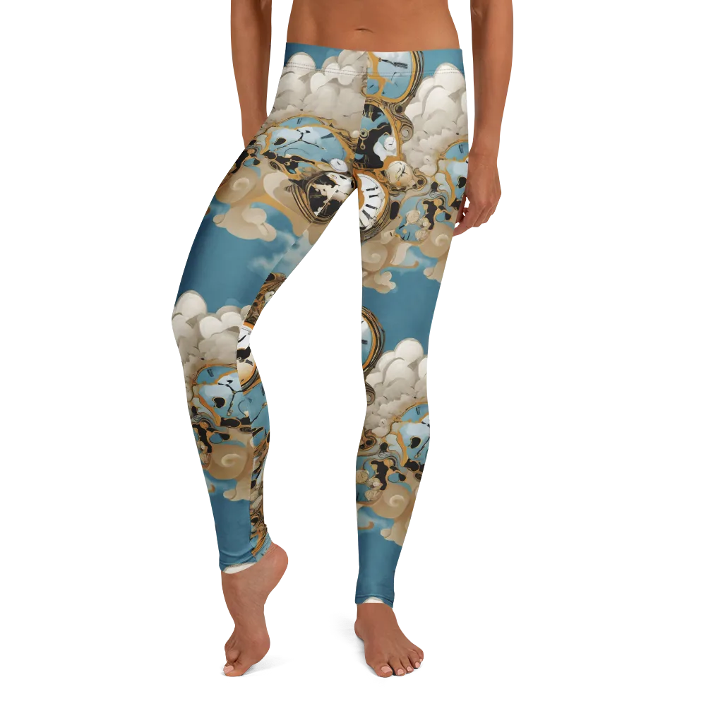 Chronos in the Clouds on Leggings — Front