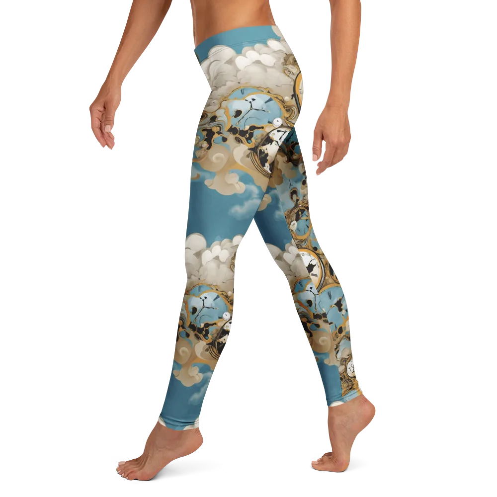 Chronos in the Clouds on Leggings — Left