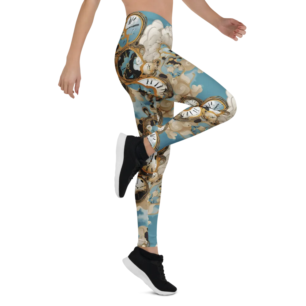 Chronos in the Clouds on Leggings — Right