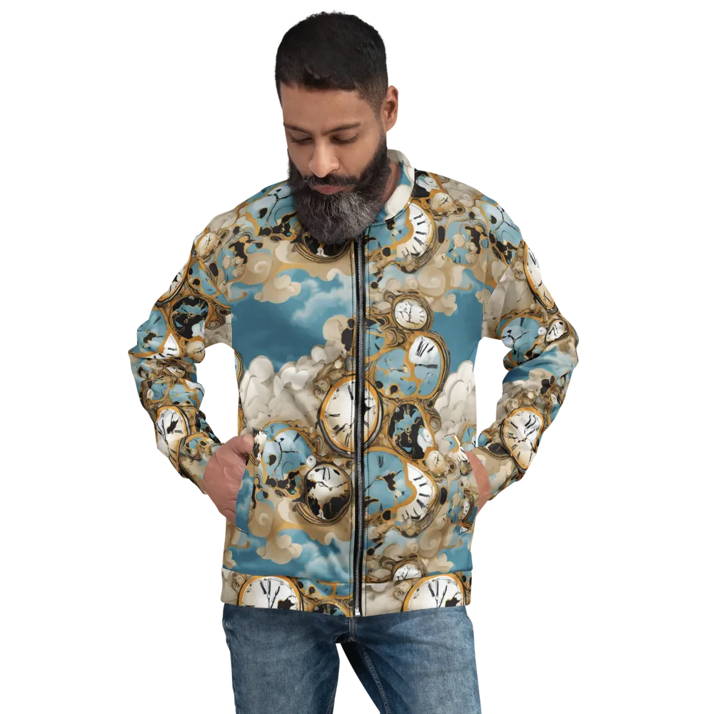 Chronos in the Clouds on Bomber Jacket — Front
