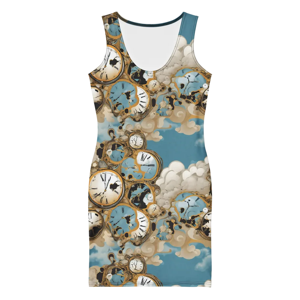 Chronos in the Clouds on Bodycon Dress — Front
