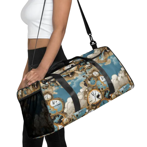 Chronos in the Clouds on a Duffle Bag