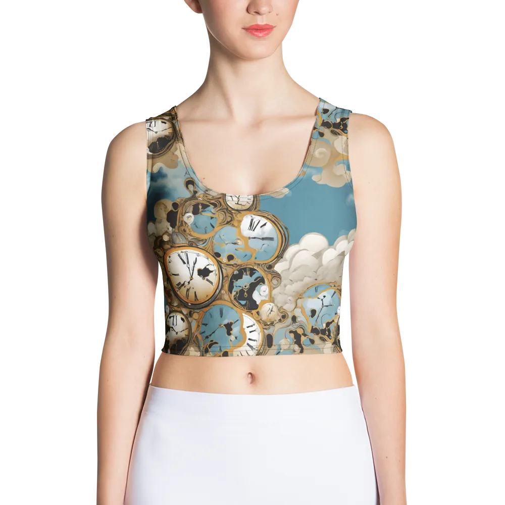 Chronos in the Clouds on Crop Top — Front