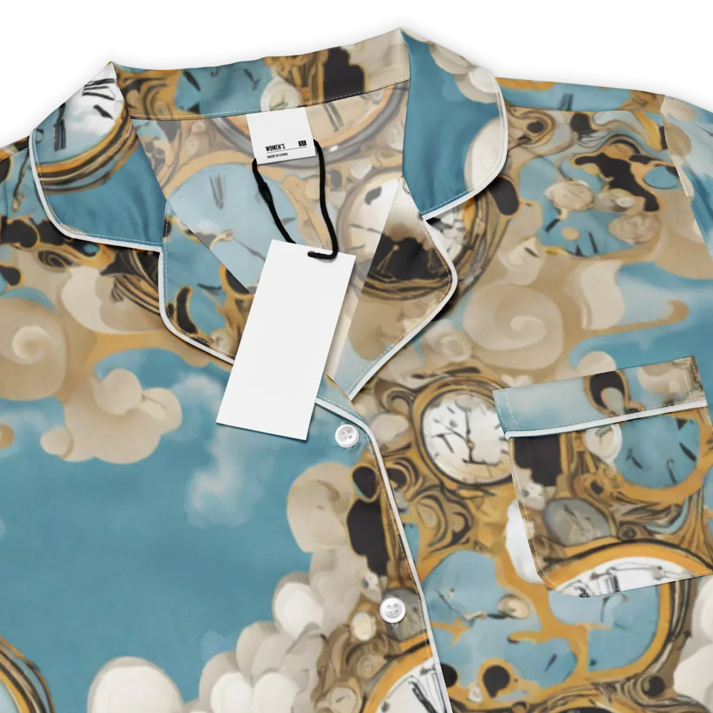 Chronos in the Clouds on Women's Short Sleeve Pajama Top — Product details