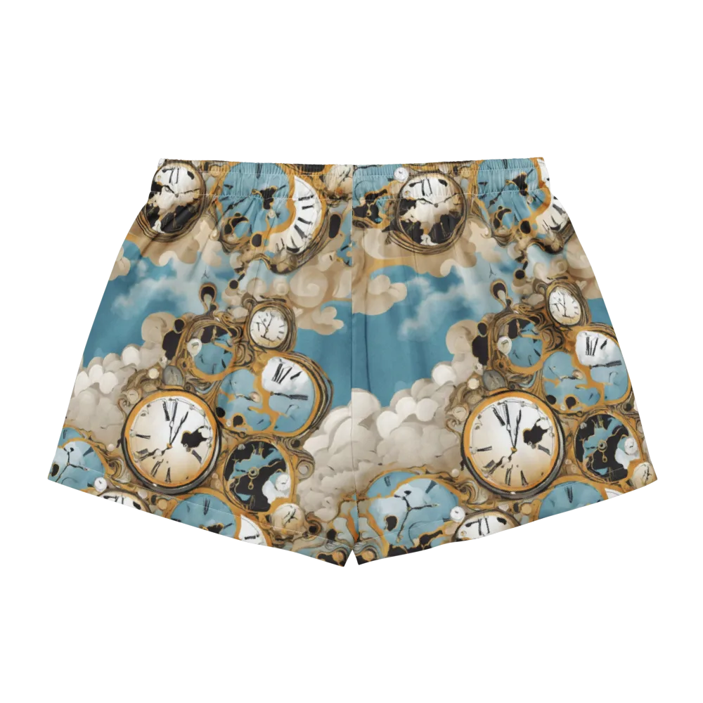 Chronos in the Clouds on Women's Pajama Shorts — Back