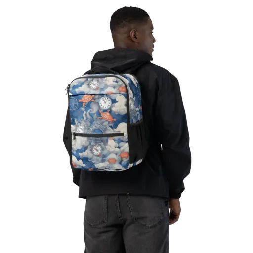 Chronicle of Turtles on a Utility Backpack