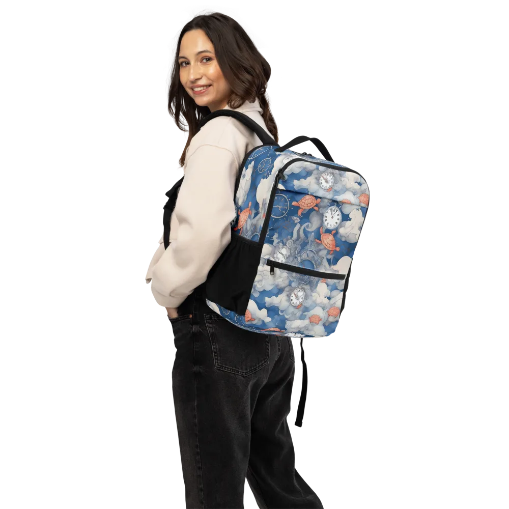 Chronicle of Turtles on Utility Backpack — Back