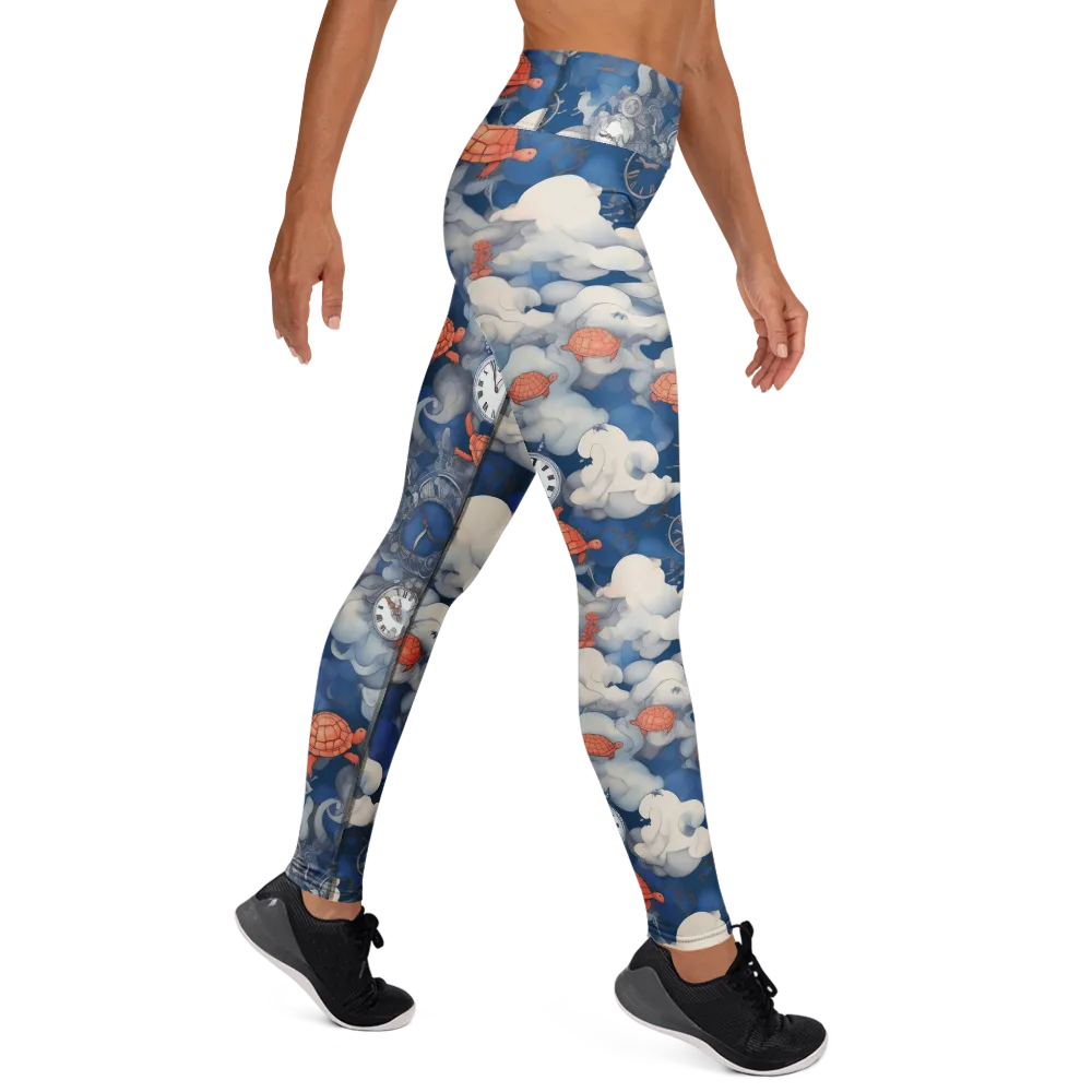 Chronicle of Turtles on Yoga Leggings — Right