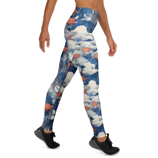 Chronicle of Turtles on a Yoga Leggings