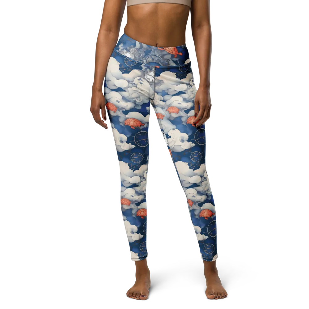 Chronicle of Turtles on Yoga Leggings — Front