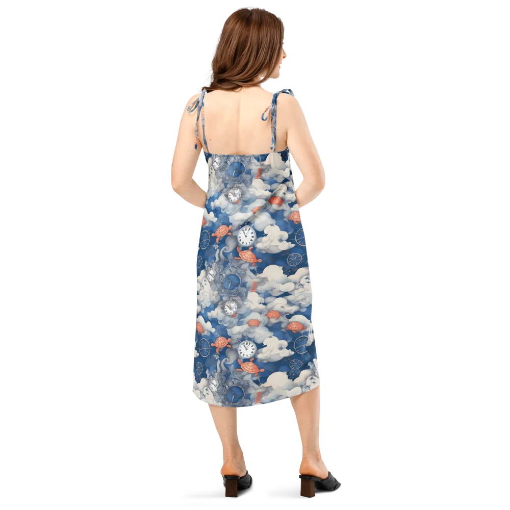 Chronicle of Turtles on Slip Dress — Back