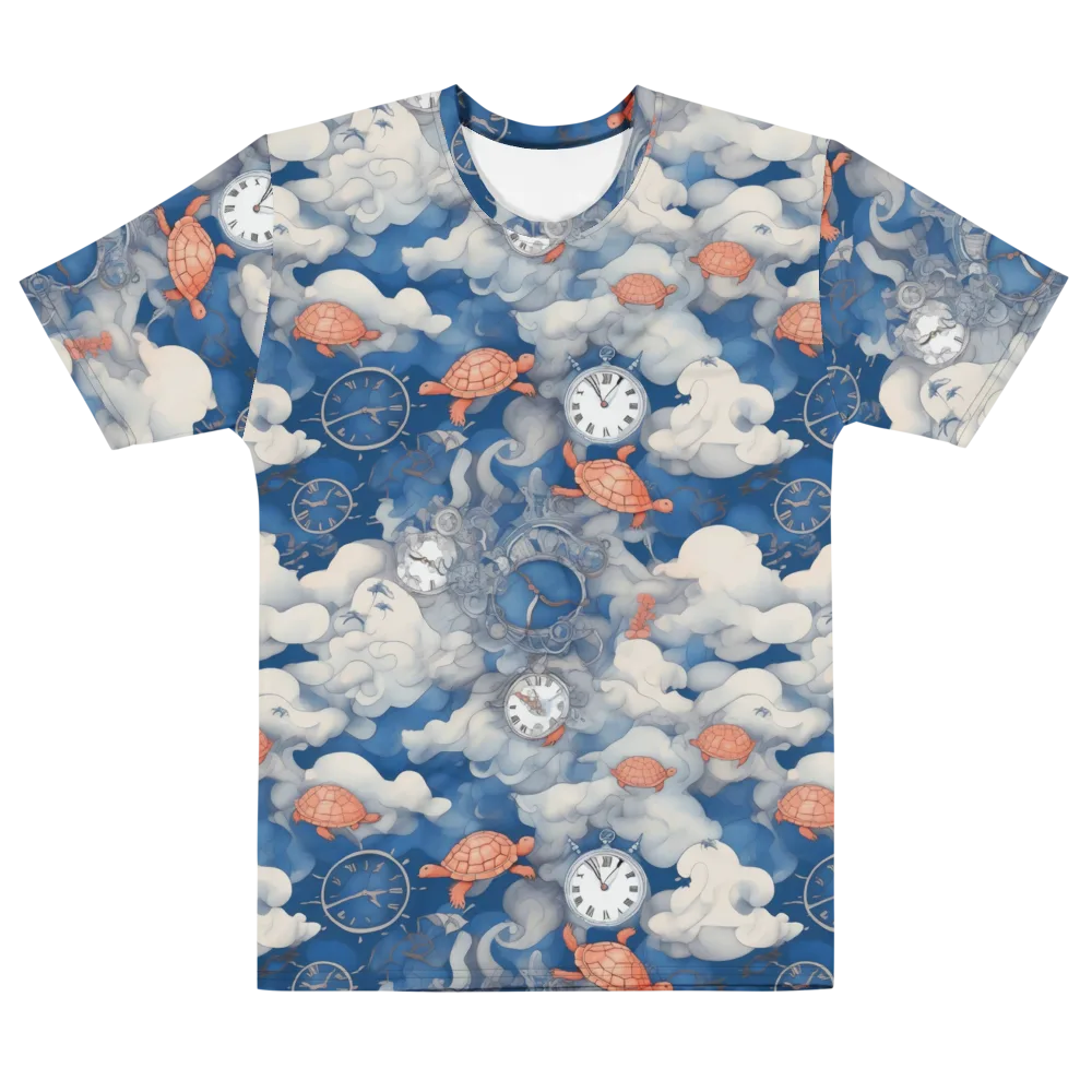 Chronicle of Turtles on Men's Cotton Crew Neck T-Shirt — Front
