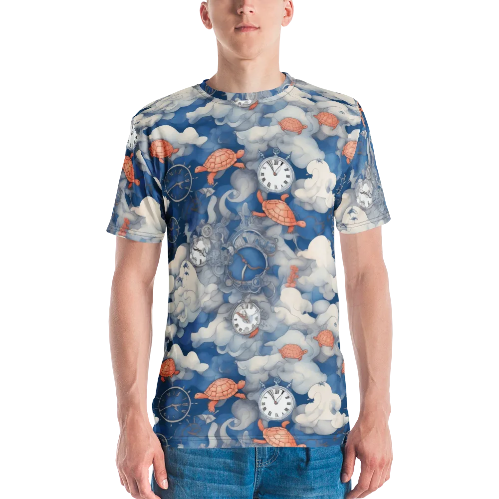 Chronicle of Turtles on Men's Crew Neck T-Shirt — Front