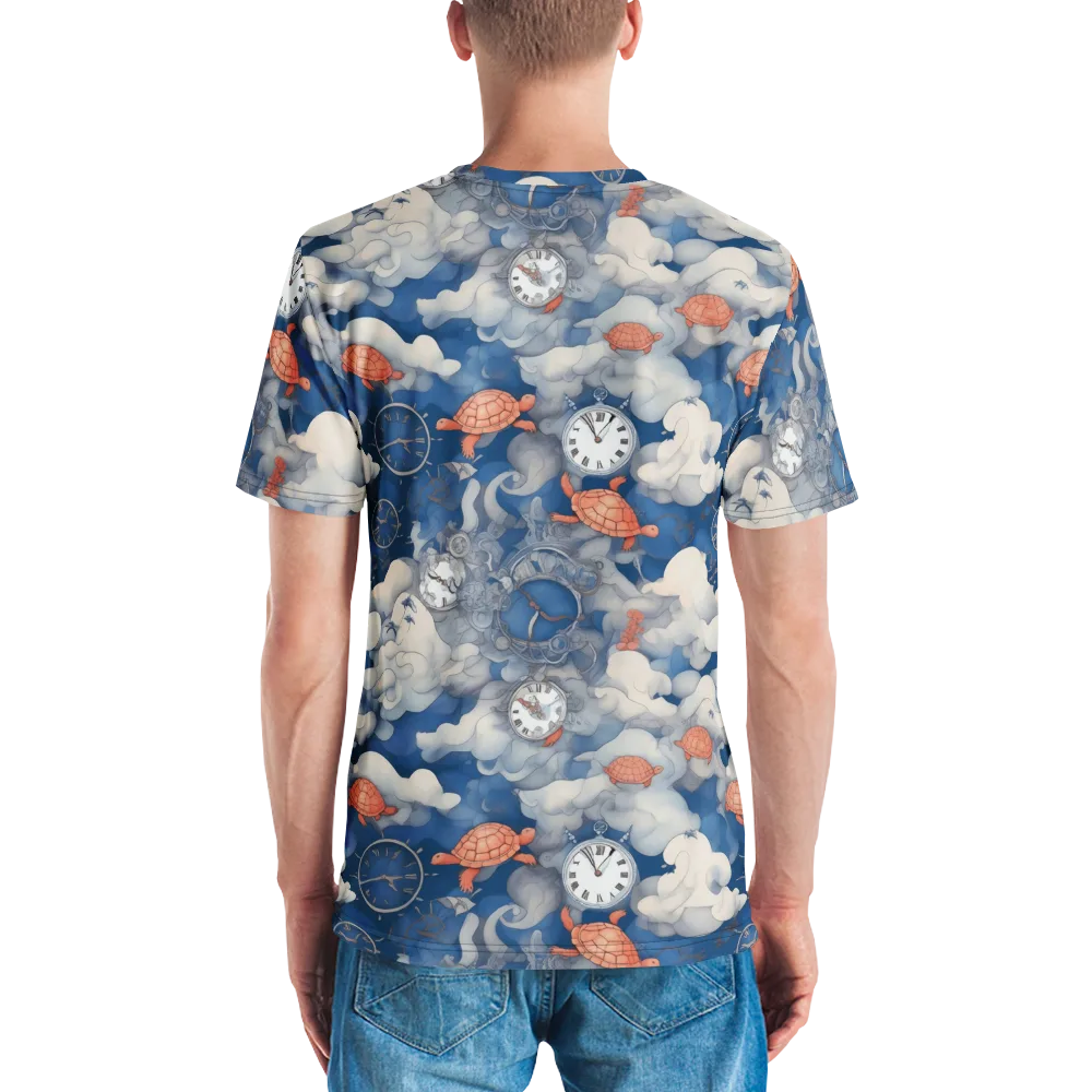 Chronicle of Turtles on Men's Crew Neck T-Shirt — Back