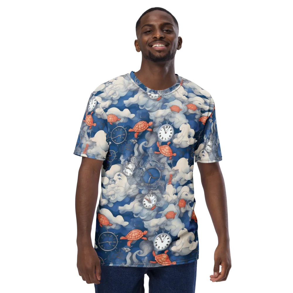 Chronicle of Turtles on Men's Crew Neck T-Shirt — Front
