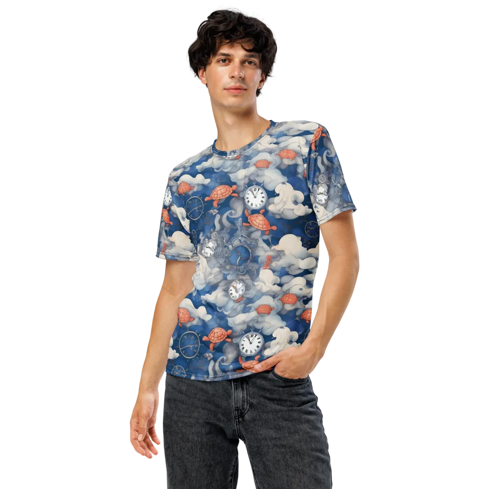 Chronicle of Turtles on Men's Crew Neck T-Shirt — Front