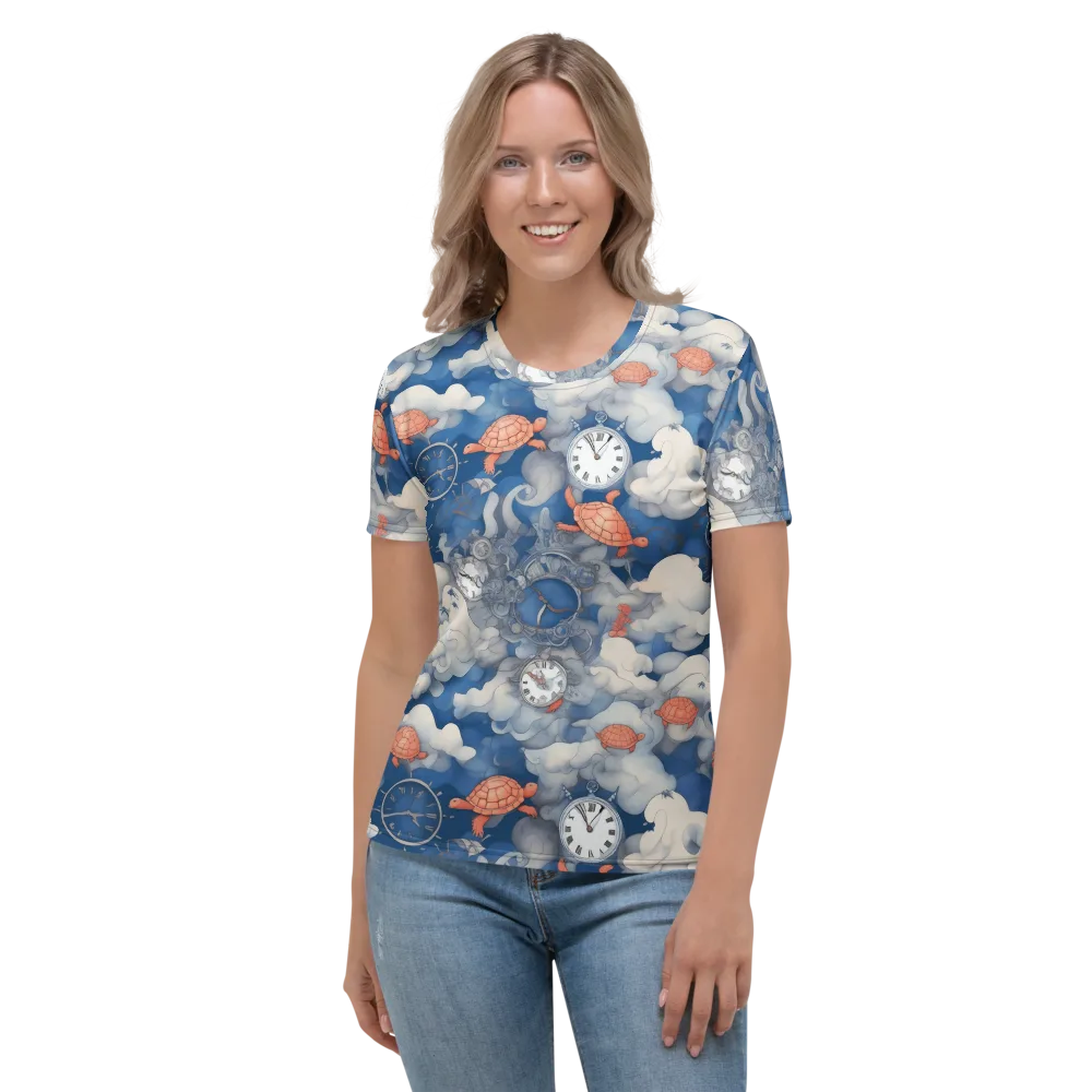 Chronicle of Turtles on Women's Crew Neck T-Shirt — Front