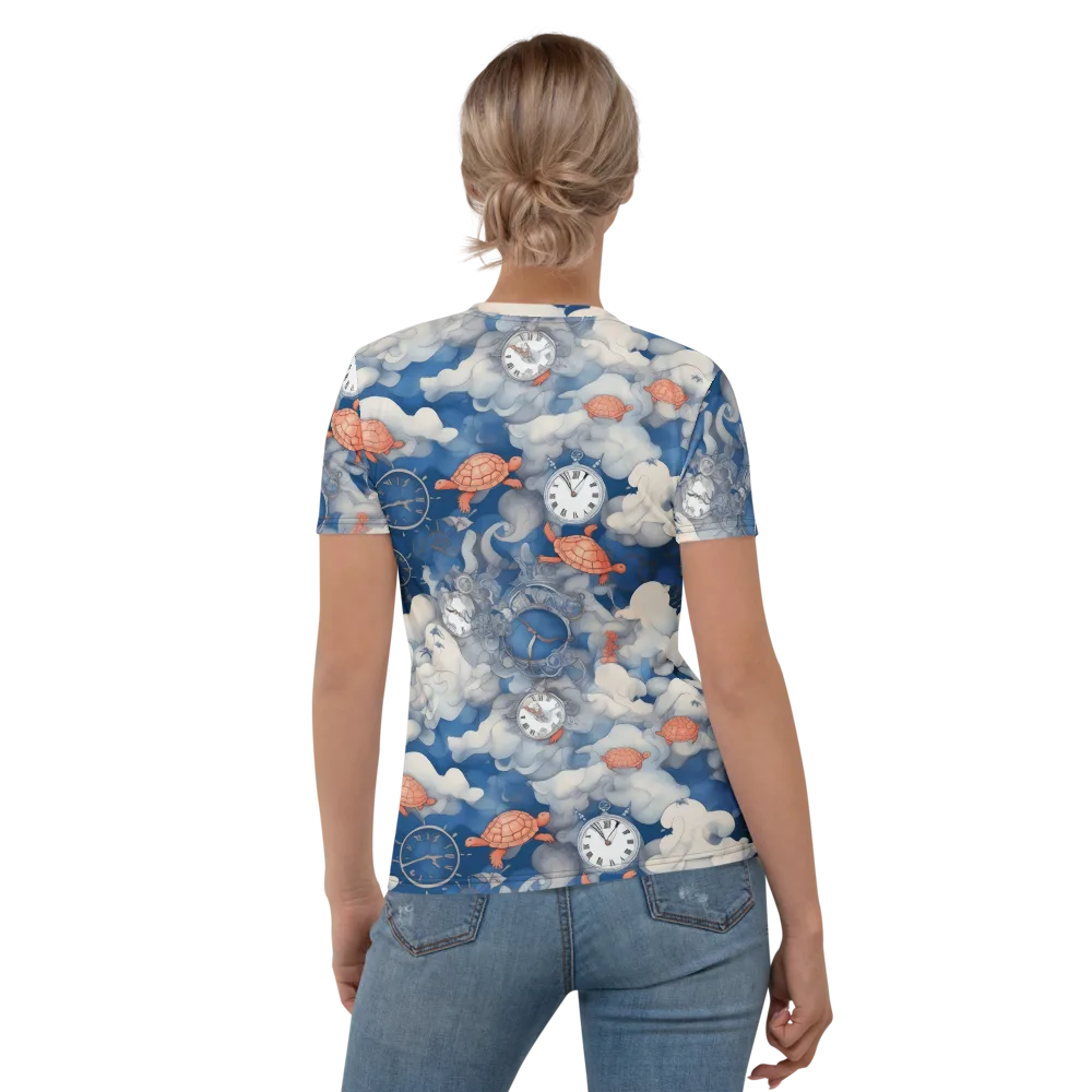 Chronicle of Turtles on Women's Crew Neck T-Shirt — Back