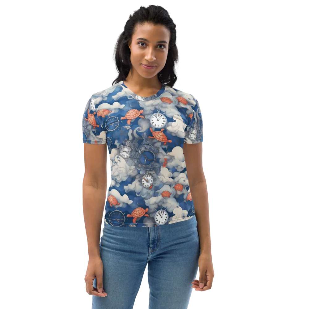 Chronicle of Turtles on Women's Crew Neck T-Shirt — Front