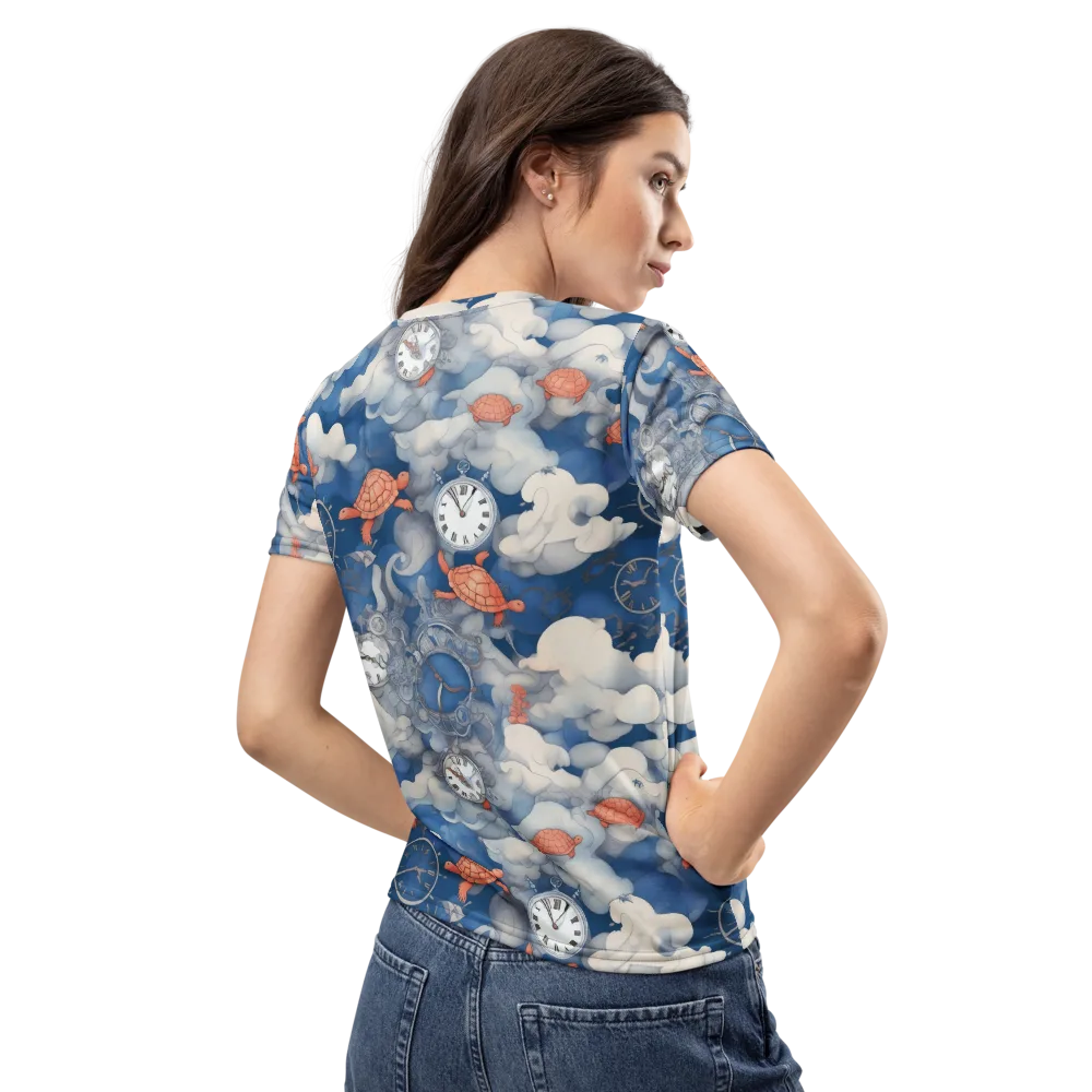 Chronicle of Turtles on Women's Crew Neck T-Shirt — Back