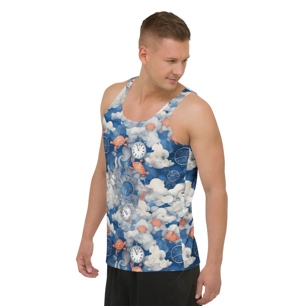 Chronicle of Turtles on Men's Tank Top — Left Front