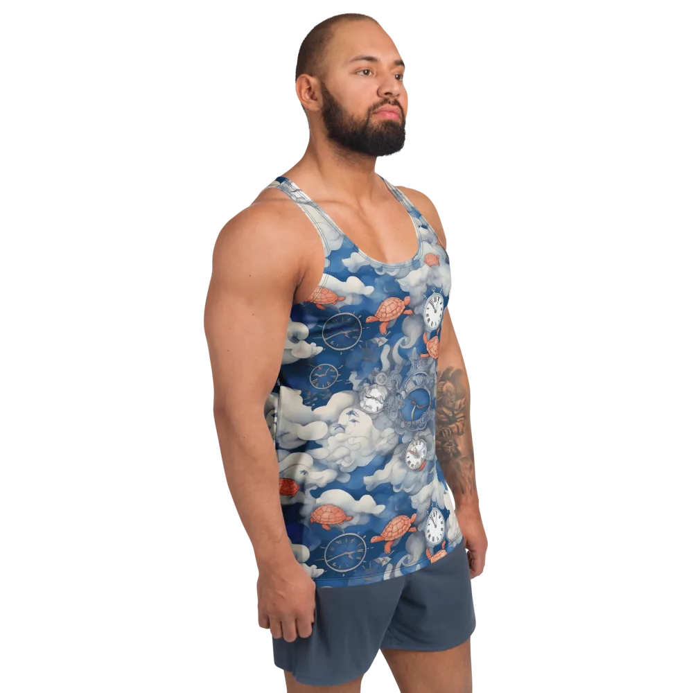 Chronicle of Turtles on Men's Tank Top — Right Front