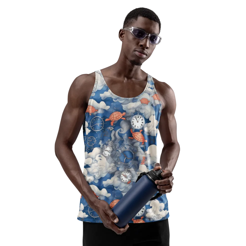 Chronicle of Turtles on Men's Tank Top — Front