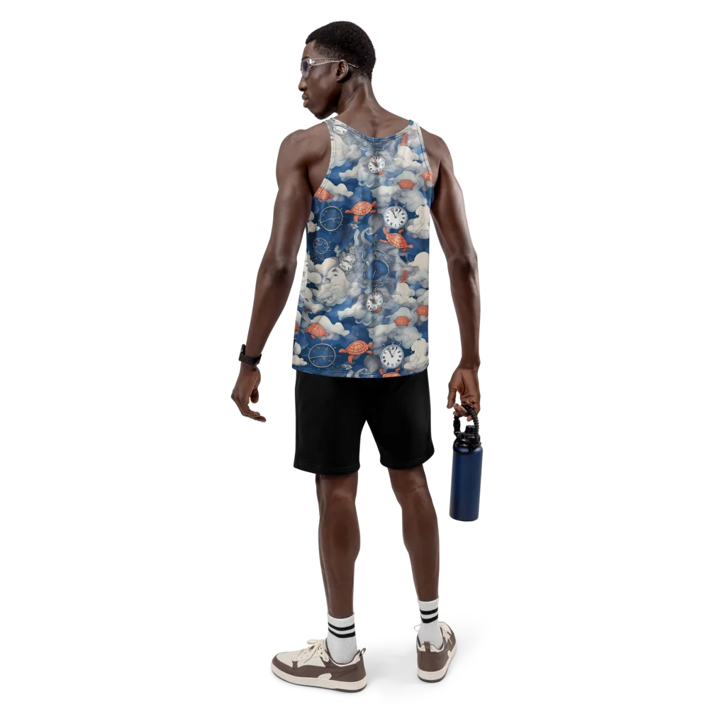 Chronicle of Turtles on Men's Tank Top — Back