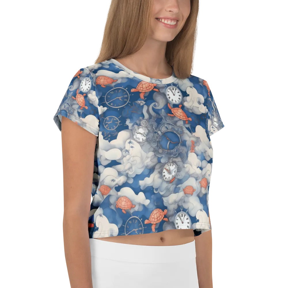Chronicle of Turtles on Crop Tee — Right