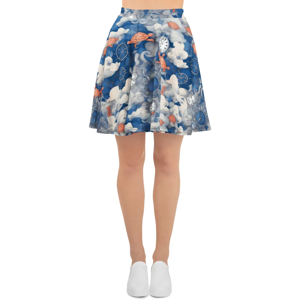 Chronicle of Turtles on Skater Skirt — Front