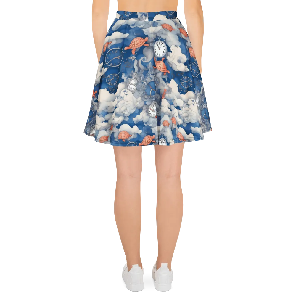 Chronicle of Turtles on Skater Skirt — Back