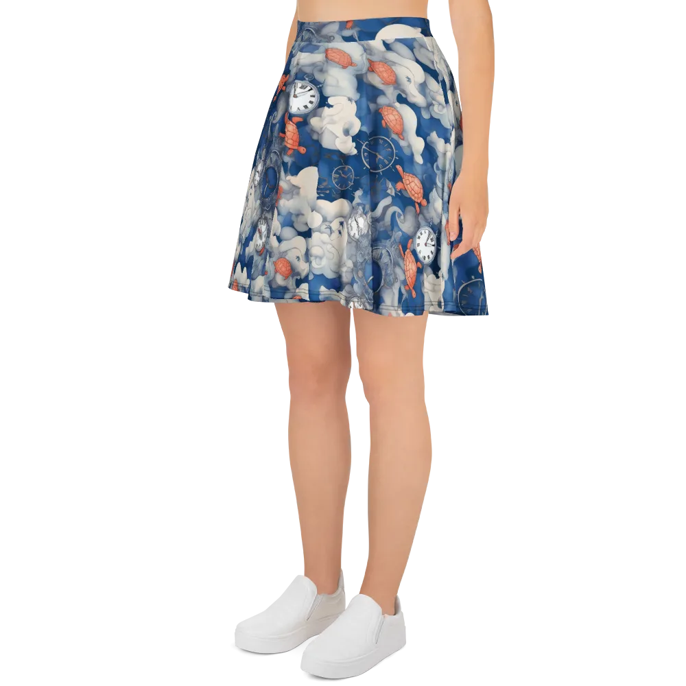 Chronicle of Turtles on Skater Skirt — Left