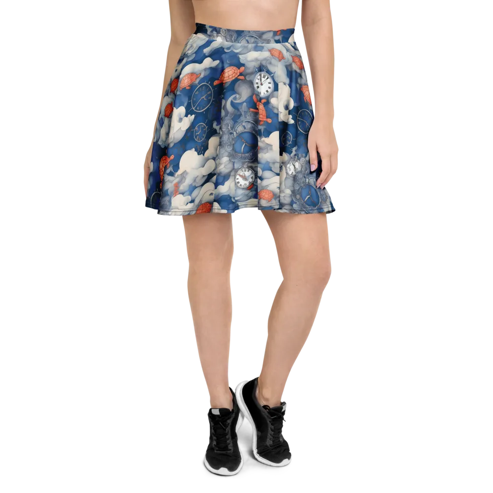Chronicle of Turtles on Skater Skirt — Front