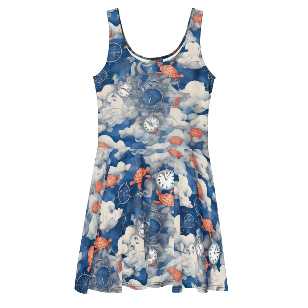 Chronicle of Turtles on Skater Dress — Front