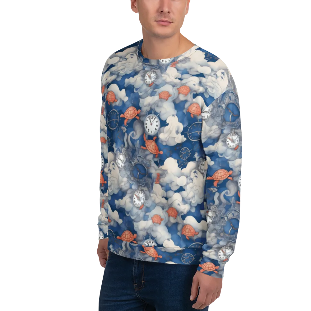 Chronicle of Turtles on Sweatshirt — Left Front