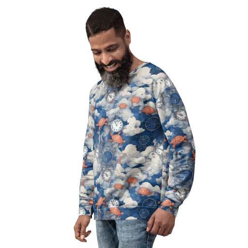 Chronicle of Turtles on a Sweatshirt