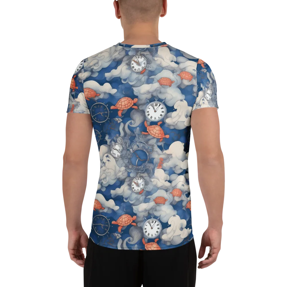 Chronicle of Turtles on Men's Athletic T-Shirt — Back