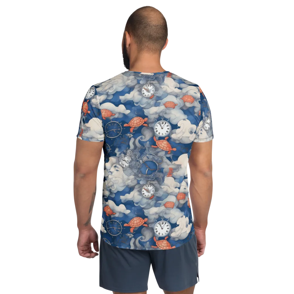 Chronicle of Turtles on Men's Athletic T-Shirt — Back