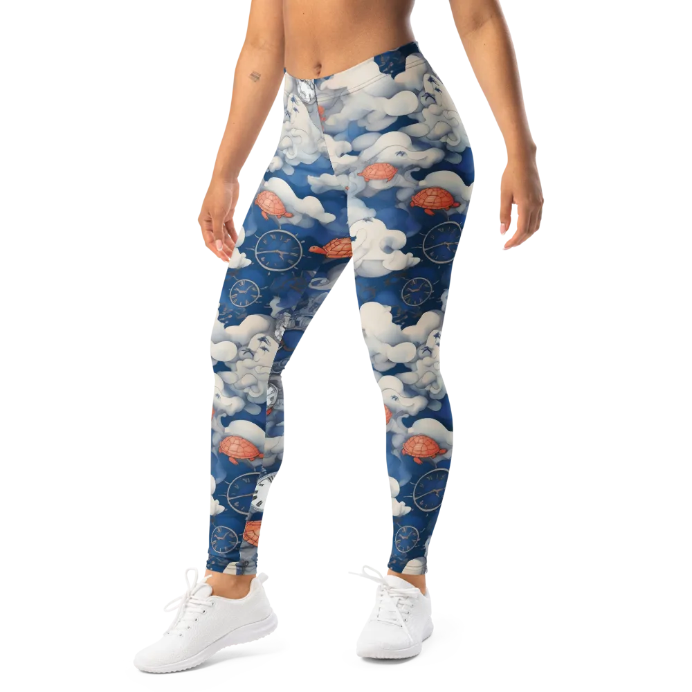 Chronicle of Turtles on Leggings — Left Front