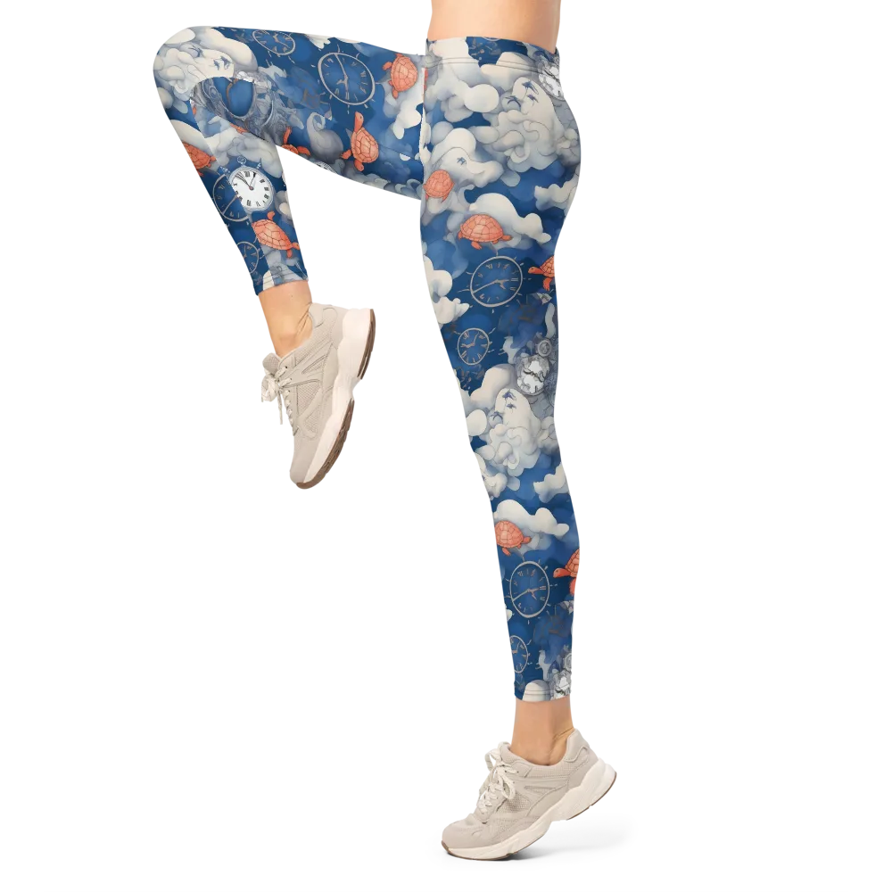Chronicle of Turtles on Leggings — Left