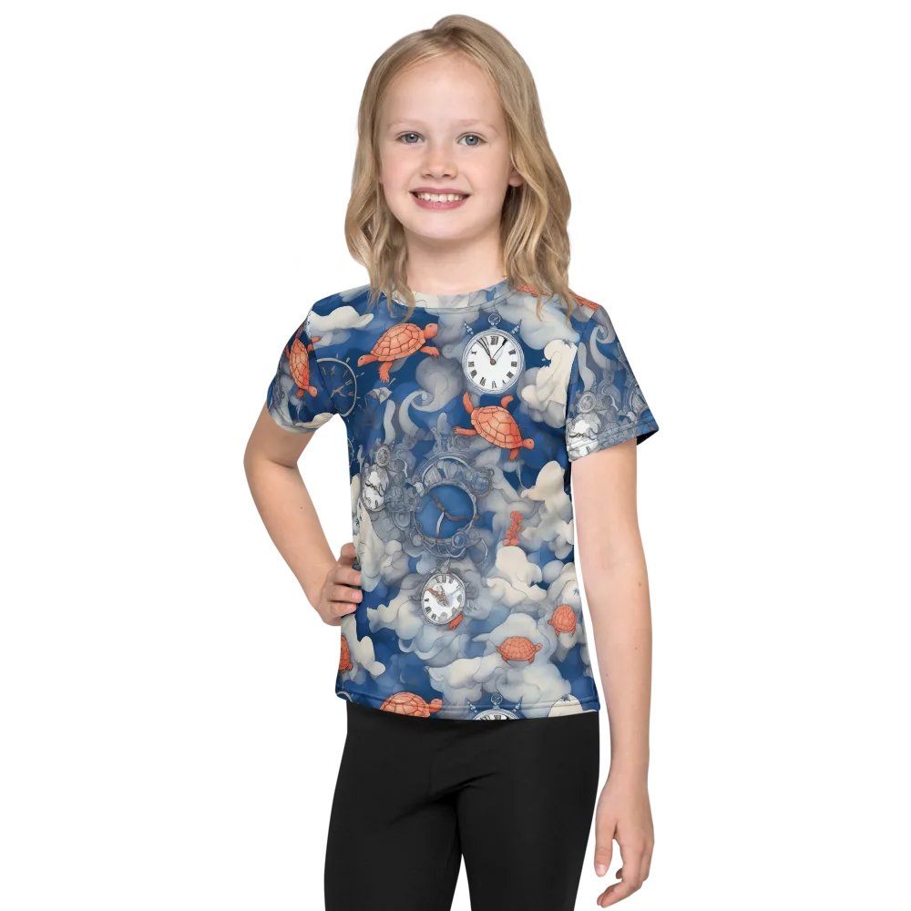 Chronicle of Turtles on Kids Crew Neck T-Shirt — Front