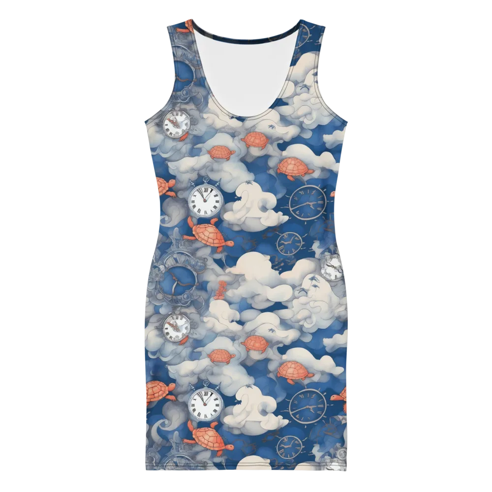 Chronicle of Turtles on Bodycon Dress — Front