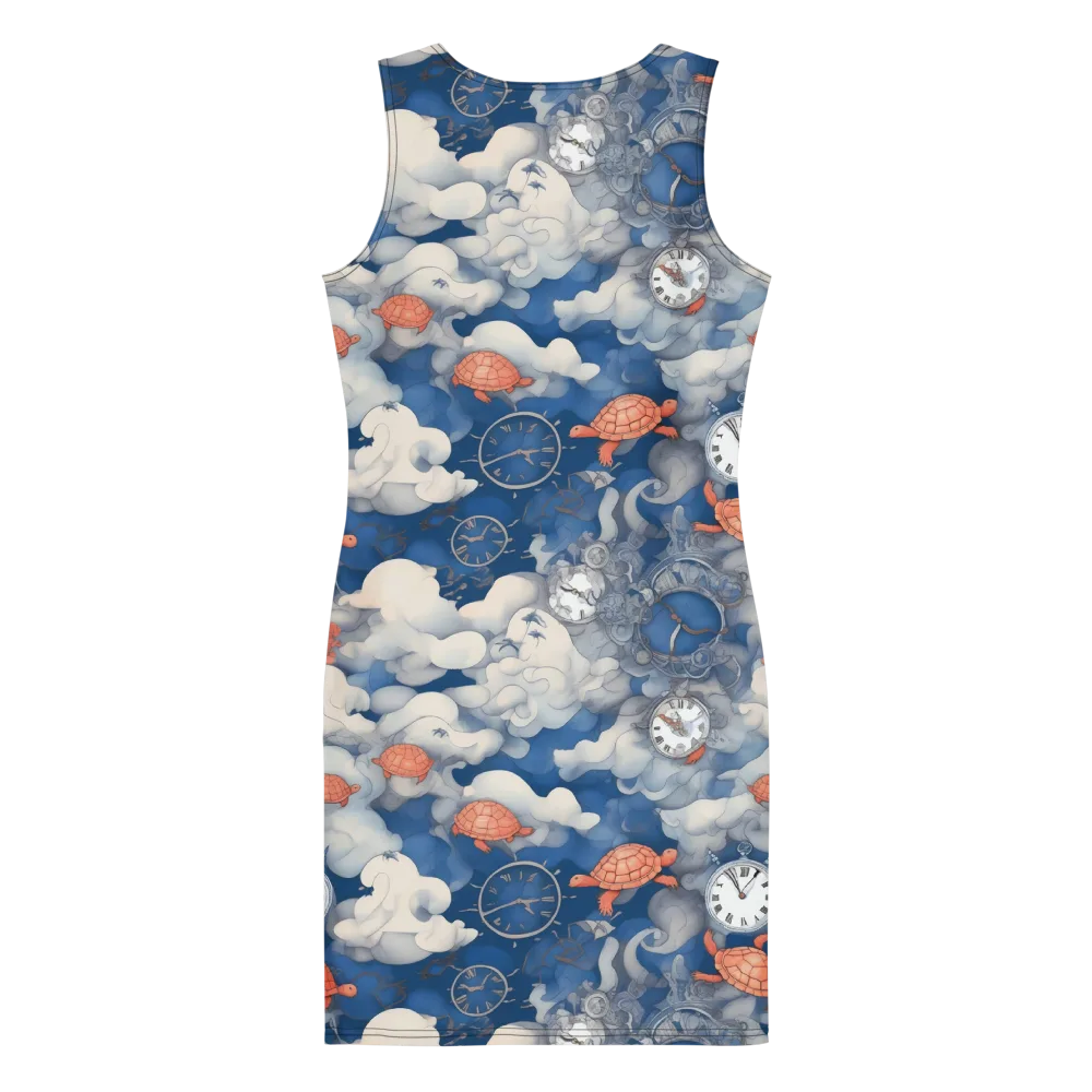 Chronicle of Turtles on Bodycon Dress — Back