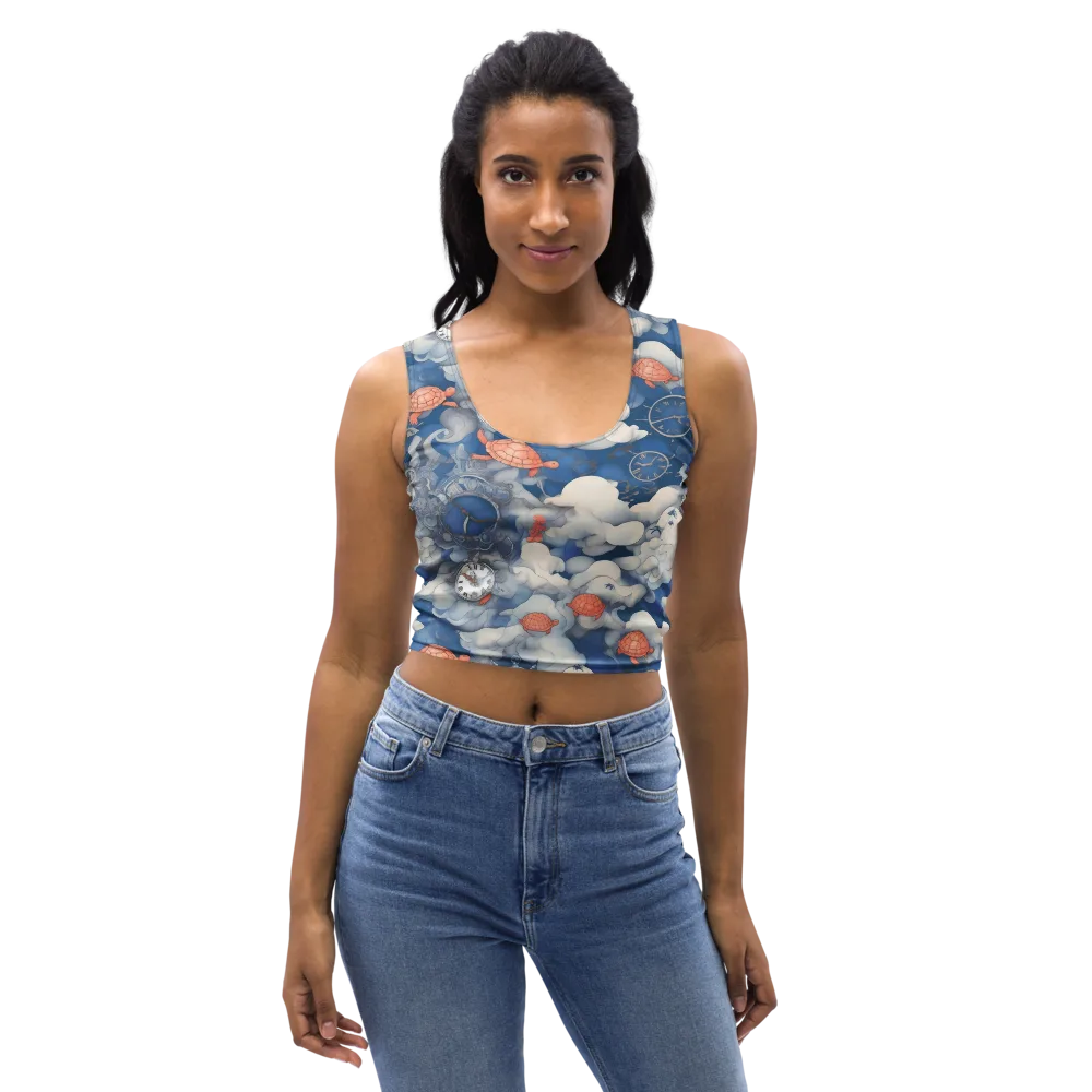 Chronicle of Turtles on Crop Top — Front