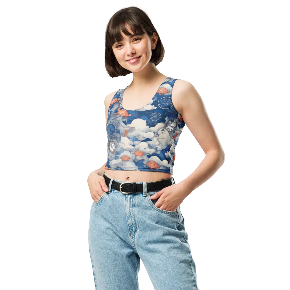 Chronicle of Turtles on Crop Top — Front