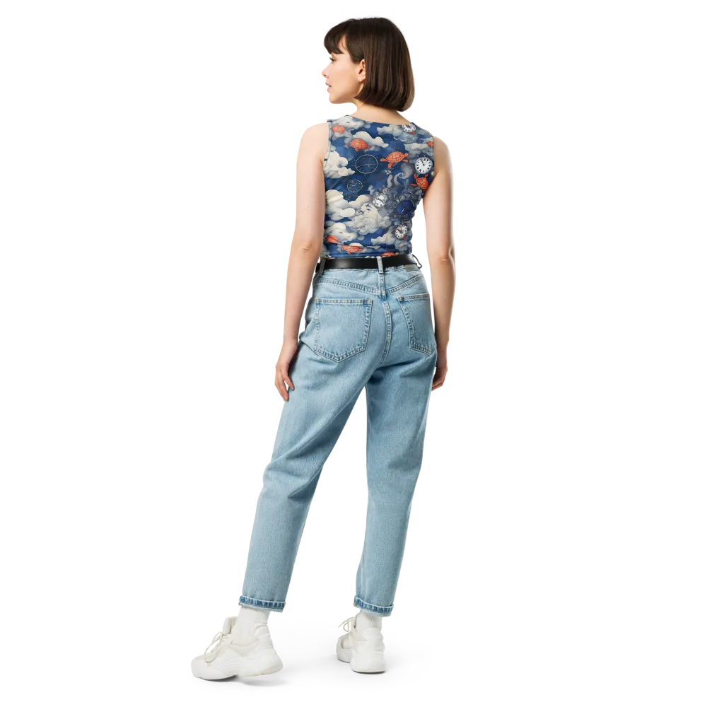 Chronicle of Turtles on Crop Top — Back