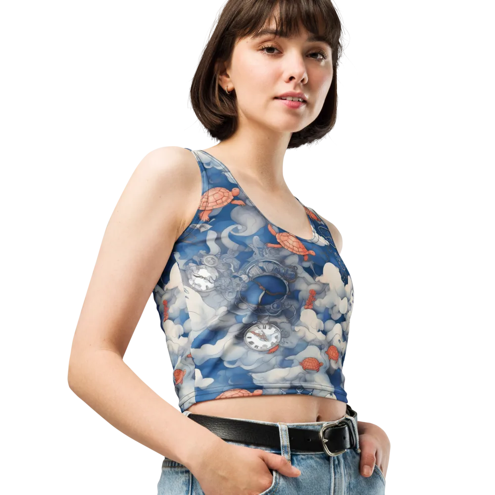 Chronicle of Turtles on Crop Top — Right Front